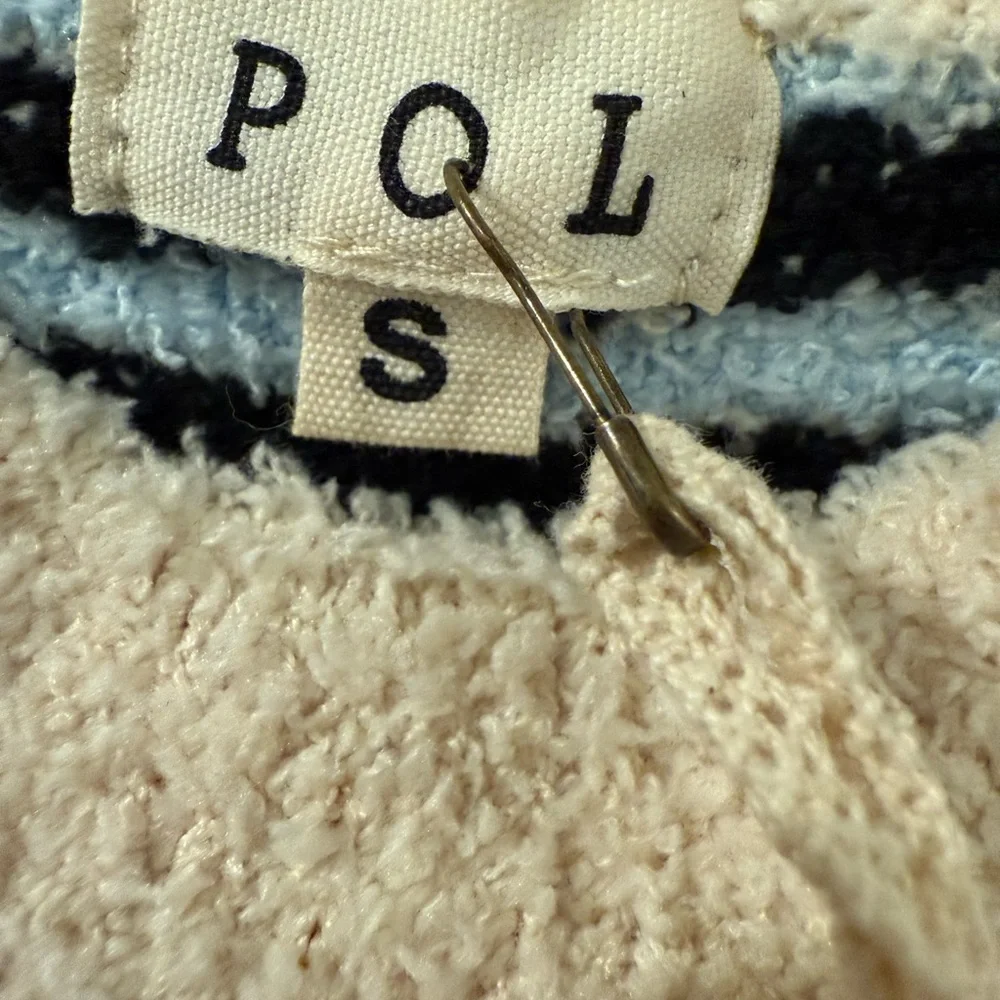 POL Cream and Black Striped Turtleneck Sweater - Picture 3 of 3